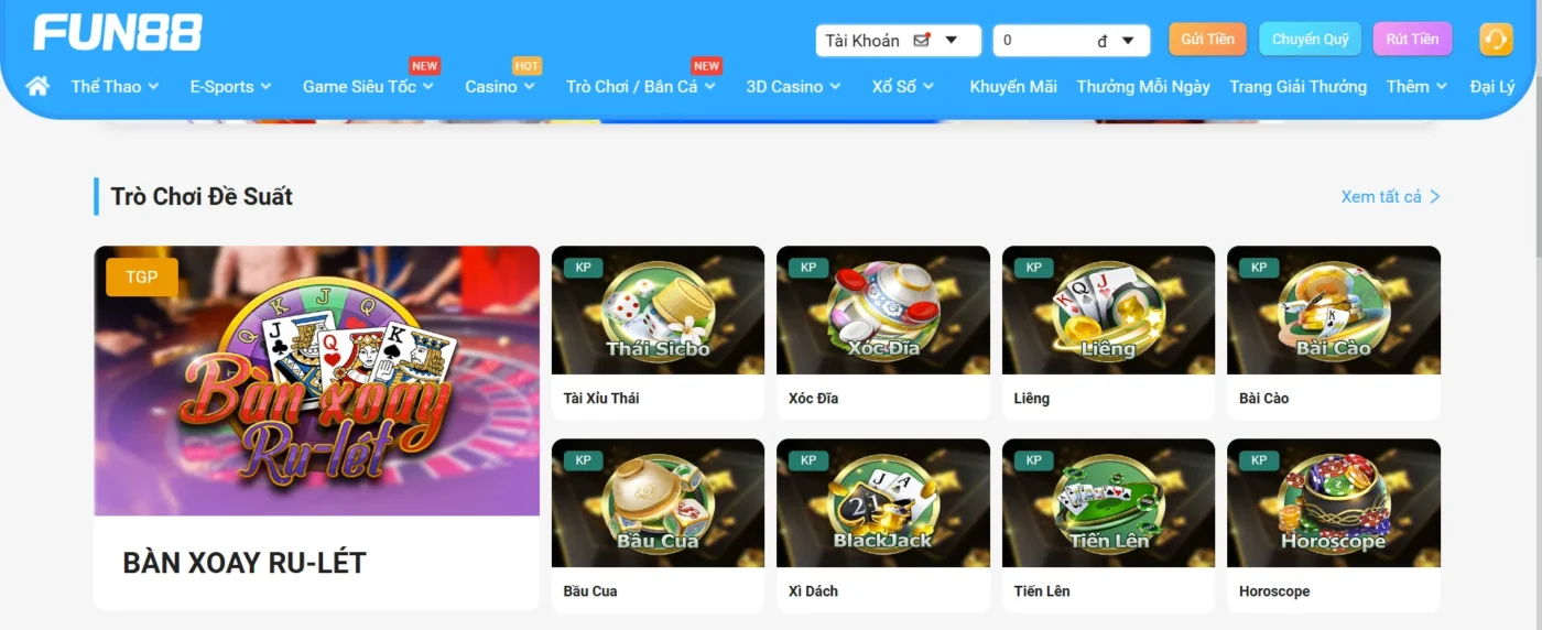 Cách chơi game bài Liêng tại Fun 88